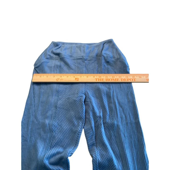 Area Stars XS Blue Ribbed Knit Flare Pants - Picture 9 of 11